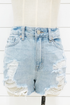 High Rise Super Destroyed Shorts